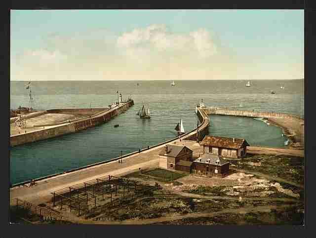 Vintage The piers Dieppe A4 Photo Print