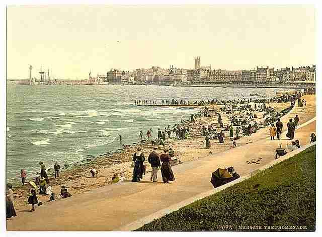Vintage The promenade Margate A4 Photo Print