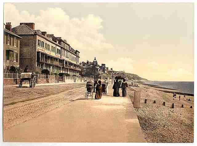 Vintage The promenade Sandgate A4 Photo Print