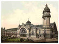 Vintage The railway station Cologne the Rhine A4 Photo Print