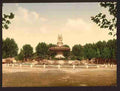 Vintage The round fountain Aix Provence A4 Photo Print