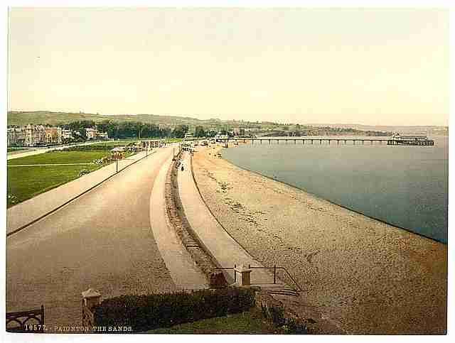 Vintage The sands Paignton A4 Photo Print
