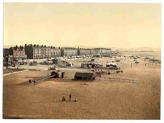 Vintage The sands Rhyl A4 Photo Print