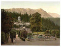 Vintage The terrace Linderhof Castle Upper Bavaria A4 Photo Print