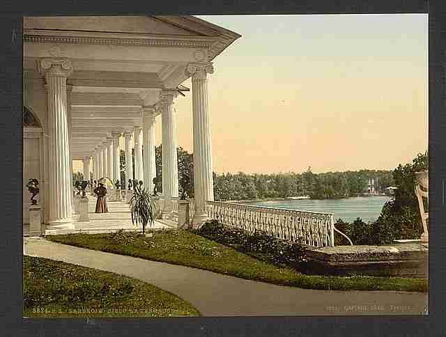 Vintage The terrace Zarskoje Selo A4 Photo Print