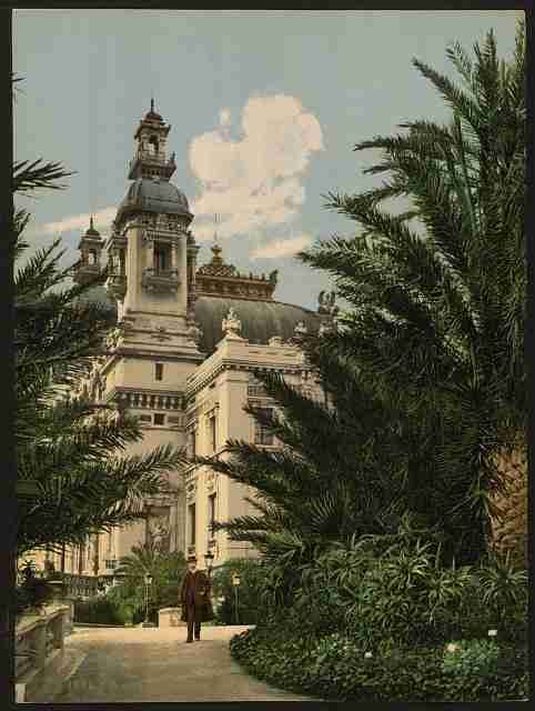 Vintage The theatre Monte Carlo A4 Photo Print