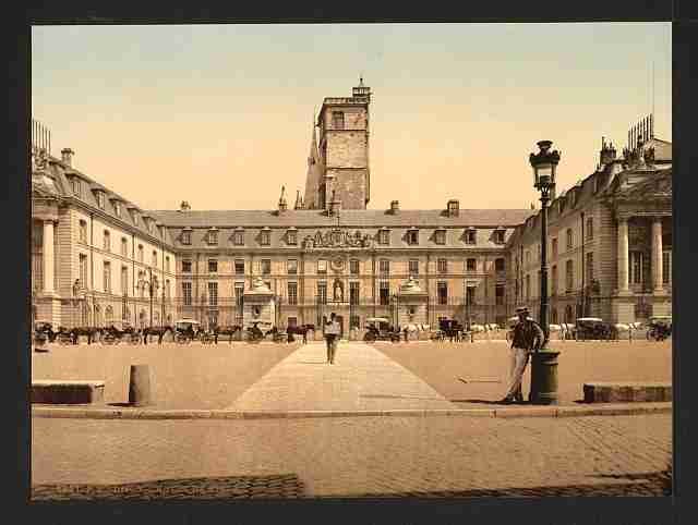 Vintage The town hall Dijon A4 Photo Print
