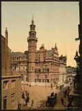 Vintage The town hall Hague A4 Photo Print