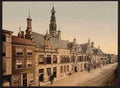 Vintage The town hall Leyden A4 Photo Print
