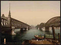 Vintage The two bridges on the Meuse Rotterdam A4 Photo Print