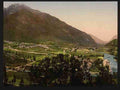 Vintage The valley Laruns Pyrenees A4 Photo Print