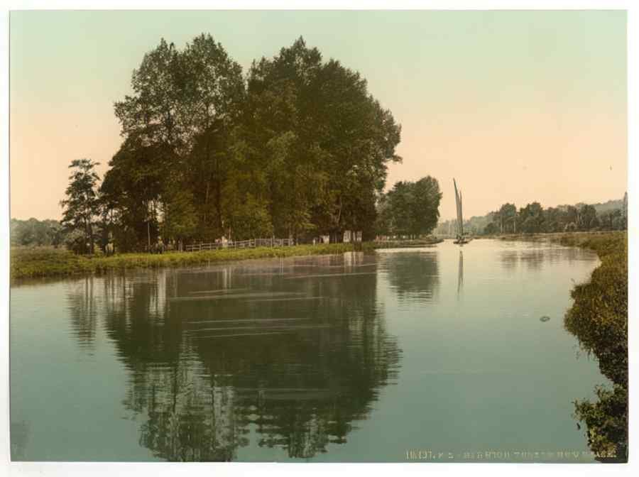 Vintage Thorpe New Reach Norwich England A4 Photo Print