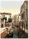 Vintage Three Bridges Venice A4 Photo Print