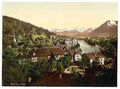 Vintage Thun general view II Bernese Oberland A4 Photo Print