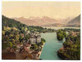Vintage Thun general view IV Bernese Oberland A4 Photo Print