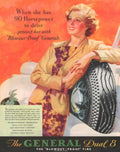 Vintage Tire General 1930s Vintage Retro Advert Poster