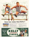 Vintage Tire Jump 1950s Vintage Retro Advert Poster
