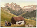 Vintage Tirol Marmolata vom Sellajoch Aus A4 Photo Print