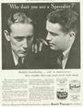Vintage Tissue Men 1930s Vintage Retro Advert Poster