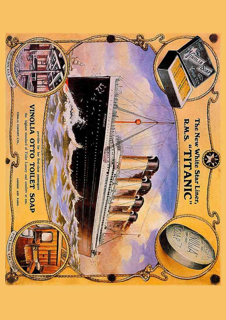 Vintage Titanic A4 Photo Print