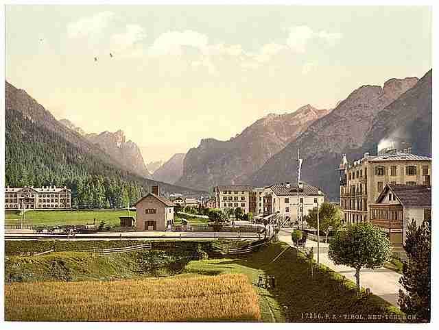 Vintage Toblach II New Toblach Tyrol A4 Photo Print