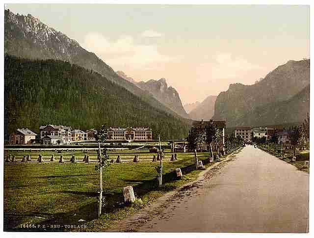 Vintage Toblach New Toblach Tyrol A4 Photo Print