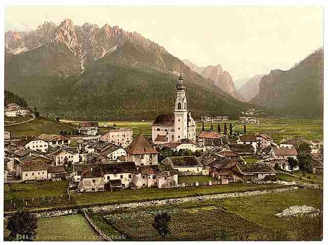 Vintage Toblach and Val Ampezzo Tyrol A4 Photo Print
