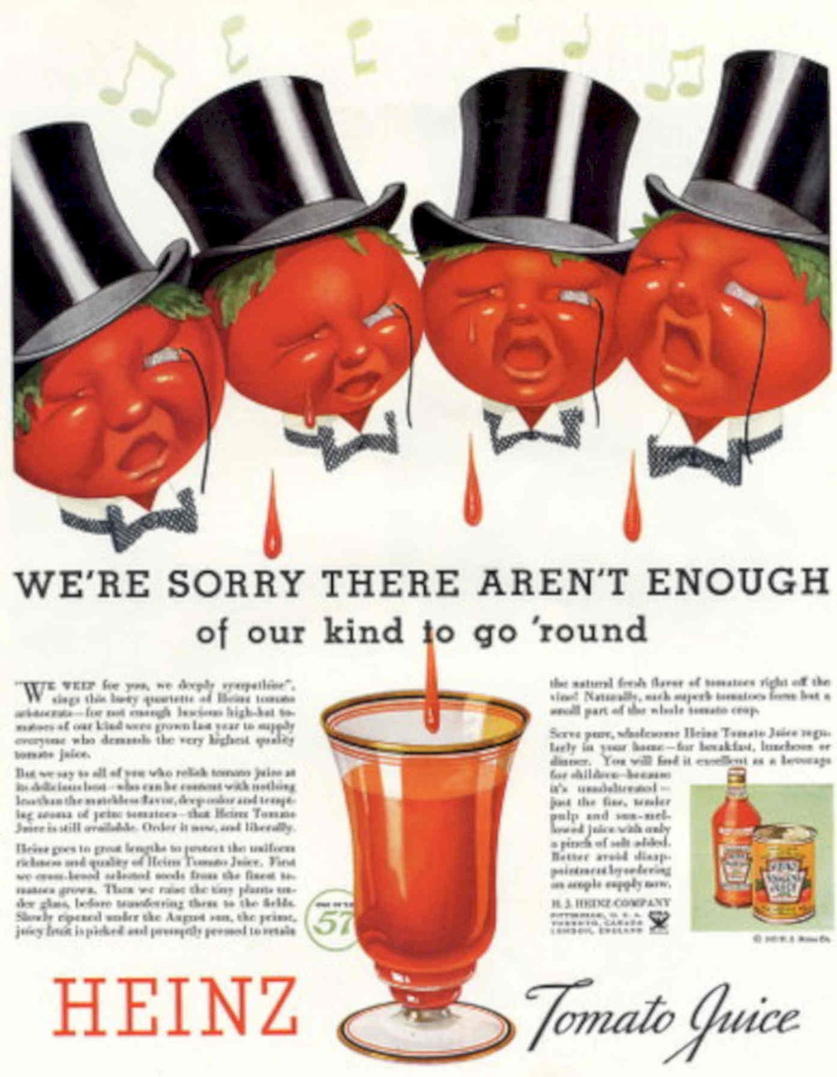 Vintage Tomatoes Juice 1930s Vintage Retro Advert Poster