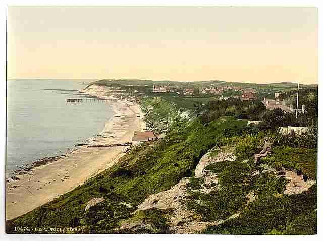Vintage Totland Bay Isle of Wight A4 Photo Print
