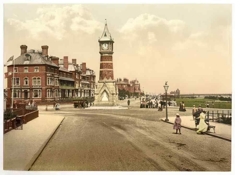 Vintage Tower And Parade Skegness England A4 Photo Print