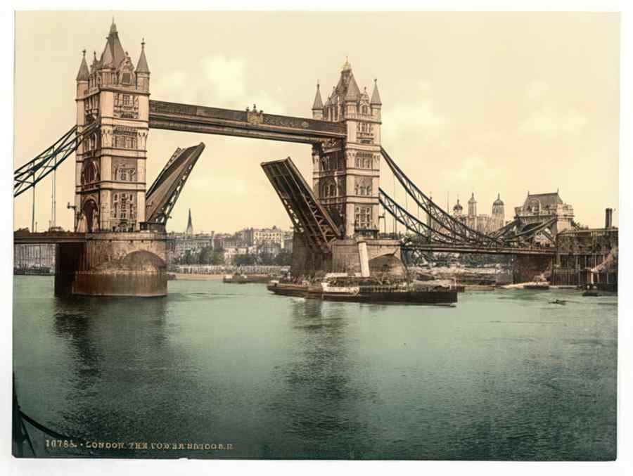 Vintage Tower Bridge Ii  London England A4 Photo Print