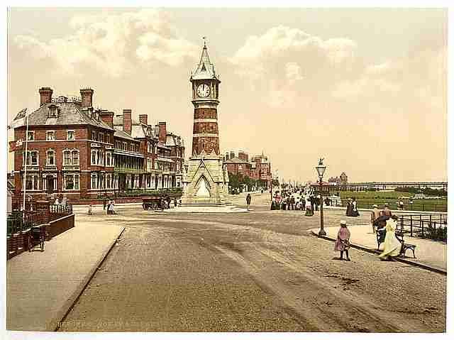 Vintage Tower and parade Skegness A4 Photo Print