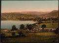 Vintage Town And Lake Bala Wales A4 Photo Print