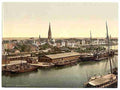 Vintage Town Bremerhafen Hanover A4 Photo Print