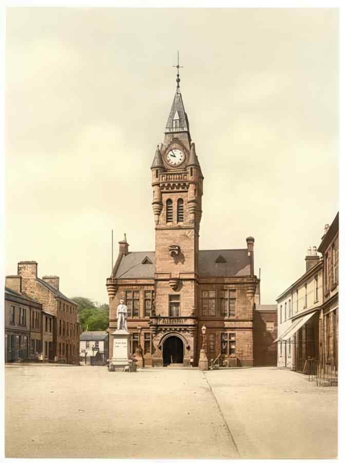 Vintage Town Hall Annan A4 Photo Print