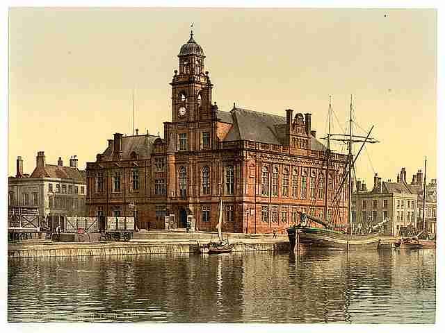 Vintage Town Hall Yarmouth A4 Photo Print