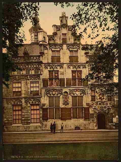 Vintage Town hall Stadthuis I Delft A4 Photo Print