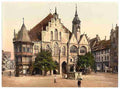 Vintage Townhall Hildesheim Saxony A4 Photo Print