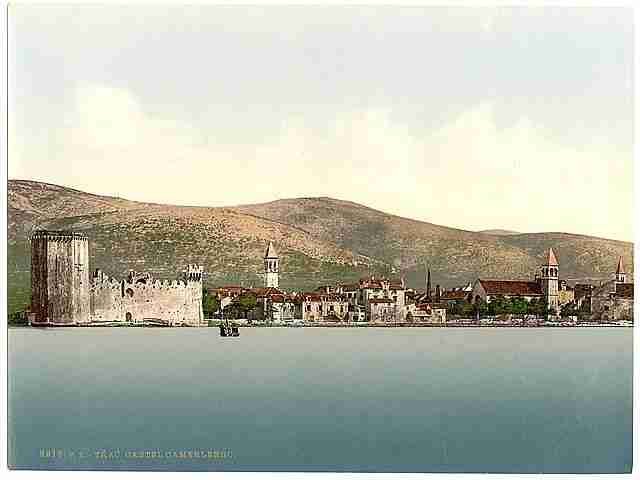Vintage Traû Camerlengo Castle Dalmatia A4 Photo Print