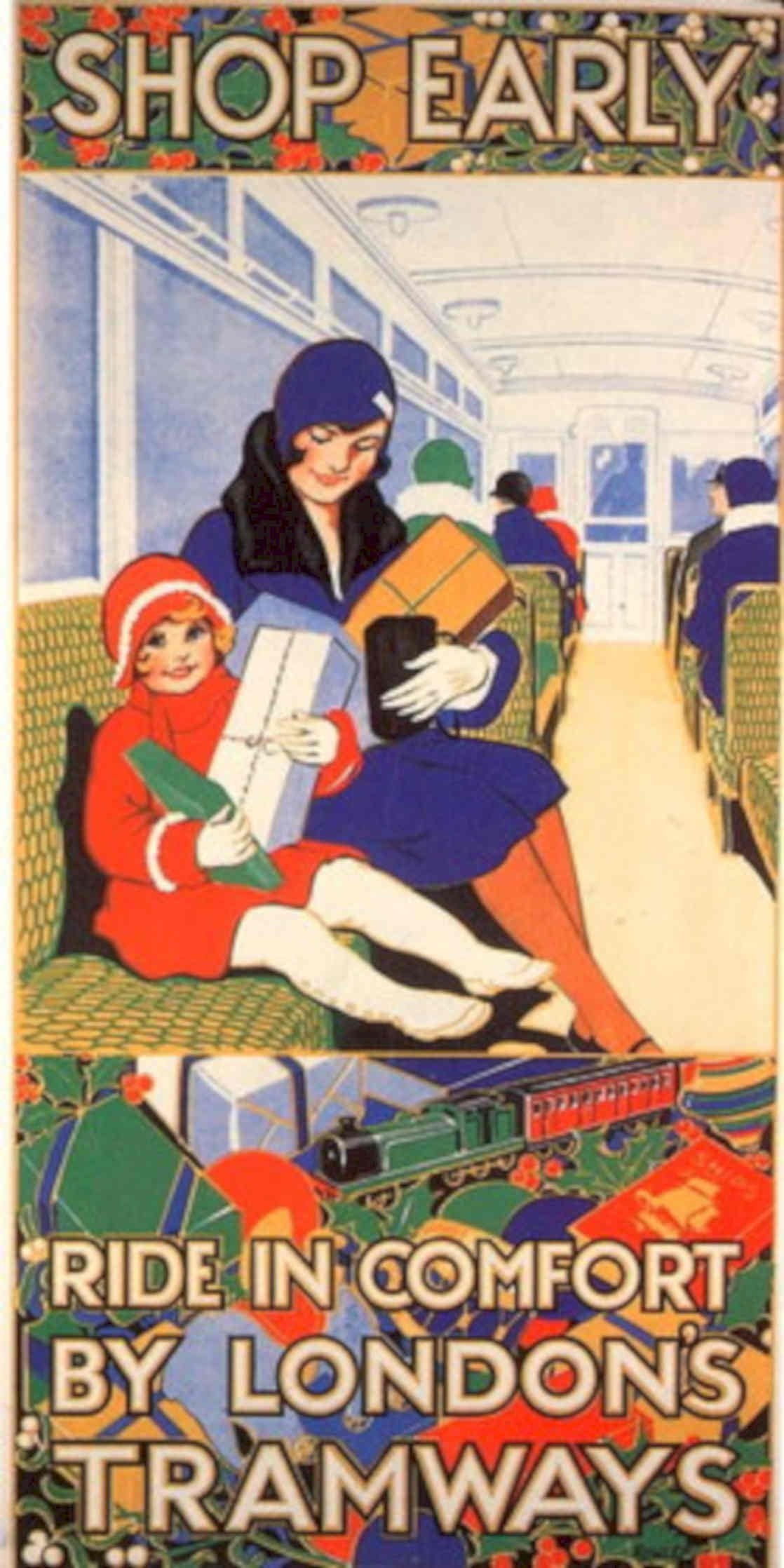 Vintage Tram Presents 1930s Vintage Retro Advert Poster