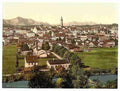 Vintage Traunstein general view Upper Bavaria A4 Photo Print