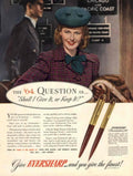 Vintage Travel Pens 1940s Vintage Retro Advert Poster