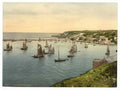 Vintage Trawlers Leaving Harbor Brixham England A4 Photo Print
