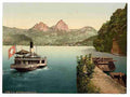 Vintage Treib and Mythen Lake Lucerne A4 Photo Print