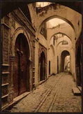 Vintage Tresure Street Tunis A4 Photo Print