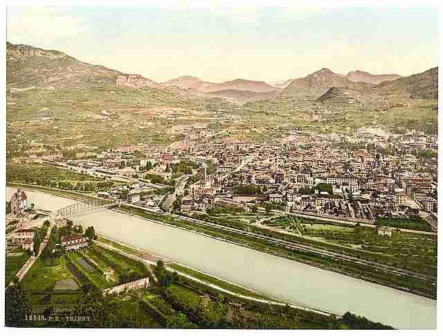 Vintage Trient general view Tyrol A4 Photo Print