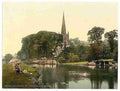 Vintage Trinity Church  Stratford on Avon A4 Photo Print