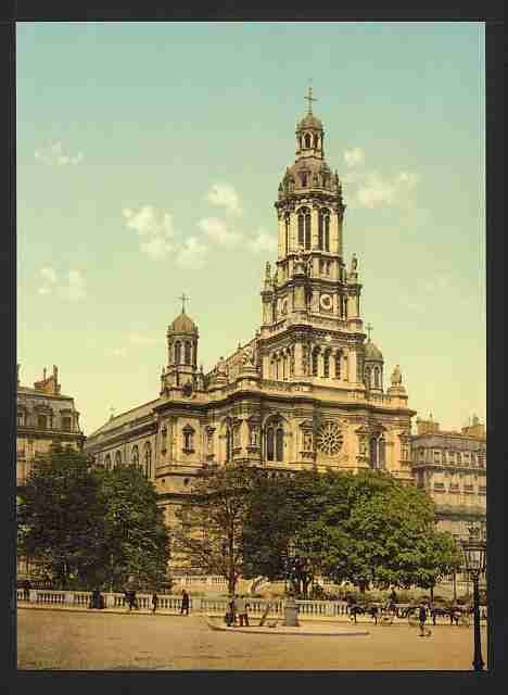 Vintage Trinity Church Paris A4 Photo Print