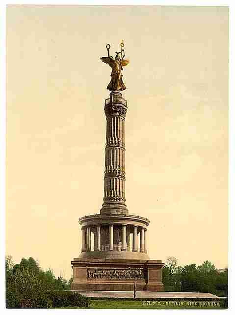 Vintage Triumphal Column Berlin A4 Photo Print
