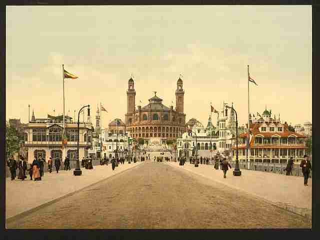 Vintage Trocadero Exposition Universal 1900 Paris A4 Photo Print